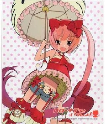 Sanrio Hello Kitty to Issho! Nekomura Iroha Mouse Pad Illustration by okama 2011
