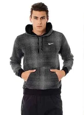 Nike Club AOP Hoody Black 614756 010 sz L