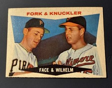 1960 Topps #115 Fork and Knuckler, Roy Face/Hoyt Wilhelm VG-EX