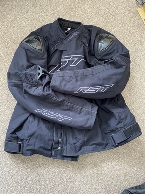 RST SABRE CE TEXTIL SCHWARZ MOTORRAD JACKE Gr. UK XL 56