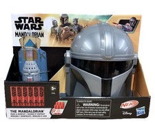 NEW Star Wars The Mandalorian NERF Rocket Gauntlet Mask Set