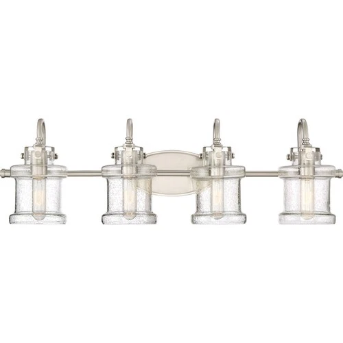 Danbury 4 Light Transitional Bath Vanity - 9.75 Inches high-Brushed Nickel - Picture 1 of 4