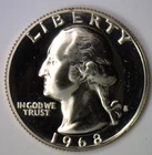 1968-S PROOF WASHINGTON QUARTER