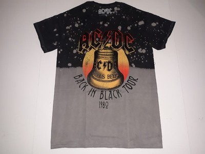 AC/DC AC-DC Hells Bells Shirt Men's Small Back In Black Tour 1980 Retro ACDC NEW