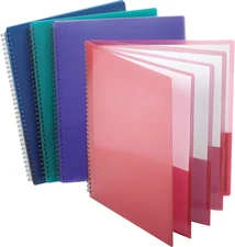 Esselte Oxford Poly 8-Pocket Folder - Letter Size - 9.1 x 10.6 x 0.4 (Colors may