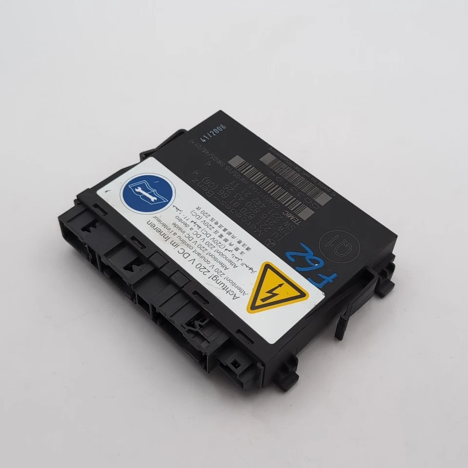 Módulo de control de contorno de asiento delantero izquierdo o derecho Mercedes W221 S65 AMG 2007-2010 Foto 3 de 4