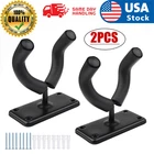 2Pcs Guitar Hangers Rack Adjustable Instrument Display Wall Mount Holder Hook US