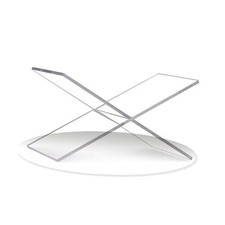 Large Clear Acrylic Book Stand - Perfect for Displaying Open Books Clear-large