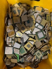 Lot 10 Lbs Mix CPU Pinless & Pinned CPU's. Gold Scrap Recovery