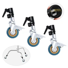 Photography C Stand Wheels 25mm: Heavy Duty C Stand with Boom Arm Wheel Base,...