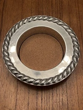 Mariposa Brilliant Cast Aluminum Wine Bottle Coaster Made in Mexico VGC 1997