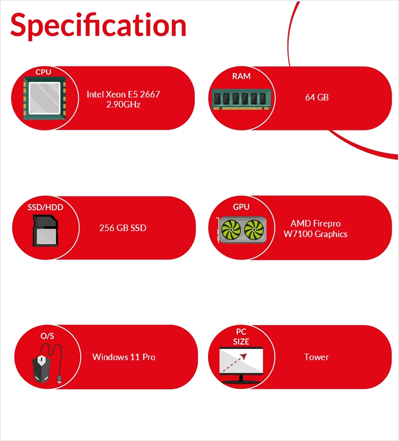Dell Precision T7600 Windows 11 Tower PC Intel Xeon E5 2667 64GB RAM 256GB SSD - Image 4 of 4