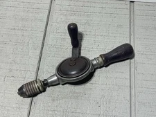 Stanley Vintage Bell System B Hand Crank Drill Egg Beater 