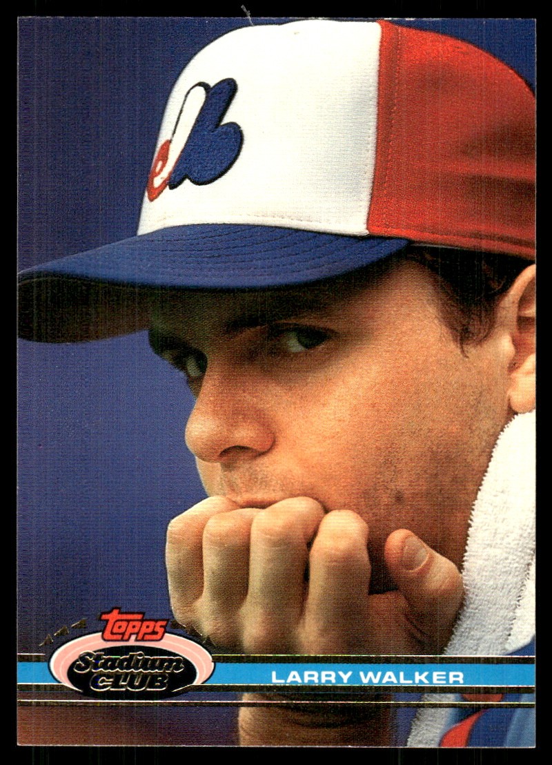Larry Walker 1991 Stadium Club #93 Expos FREE SHIPPING StackedPacks