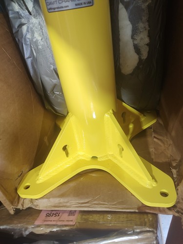 Oz Lifting Products OZPED2 3.05 In Mast Diameter 1000 Lb Cap Steel Mounting Base - Picture 3 of 4