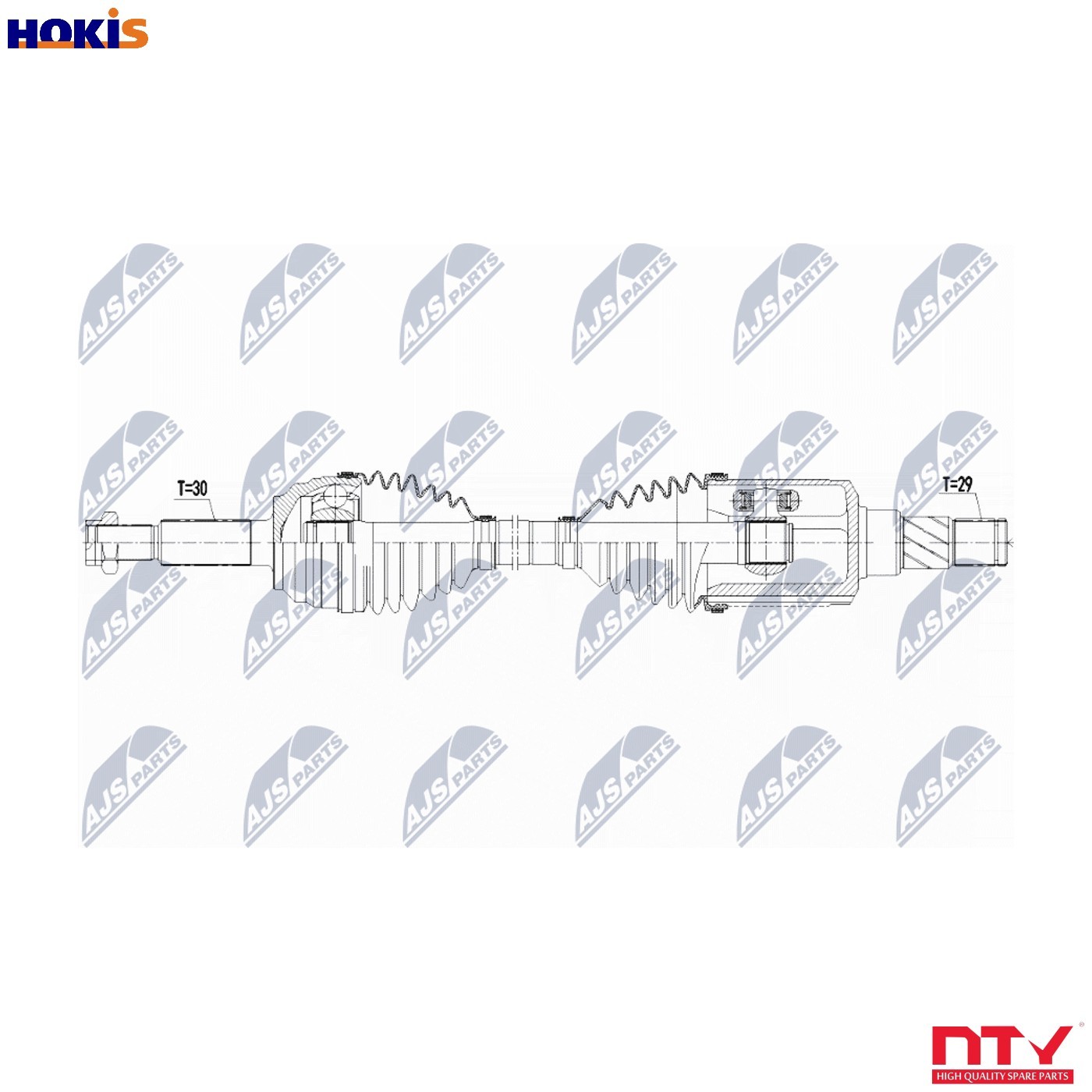 NTY NPW-CH-074 Drive Shaft for TESLA - Image 9