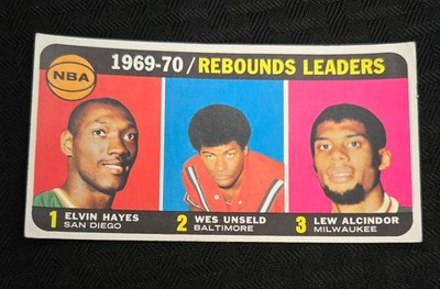 1970-71 Topps - League Leaders Kareem Abdul-Jabbar, Elvin Hayes, Wes Unseld #5