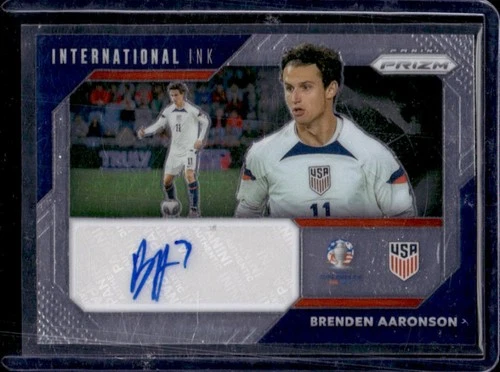 2024-25 Panini Prizm Copa America Brenden Aaronson International Ink Auto #II-BA