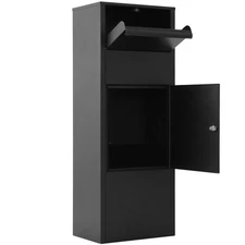 Large Parcel Drop Box for Deliveries, 41.3" High Lockable Mail Box, Weatherproof