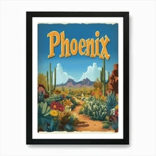 Aihrgdesign A Mid Century Modern Tr Framed Wall Art Poster Canvas Print Picture