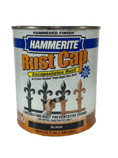 Hammerite Rust Cap Black Hammered Finish Paint Kilz 1 Quart, 32 oz *READ*