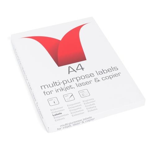A4 Labels 2 Per Page 103X292mm 100 Sheets White Pack 200 Labels - Bild 2 von 3