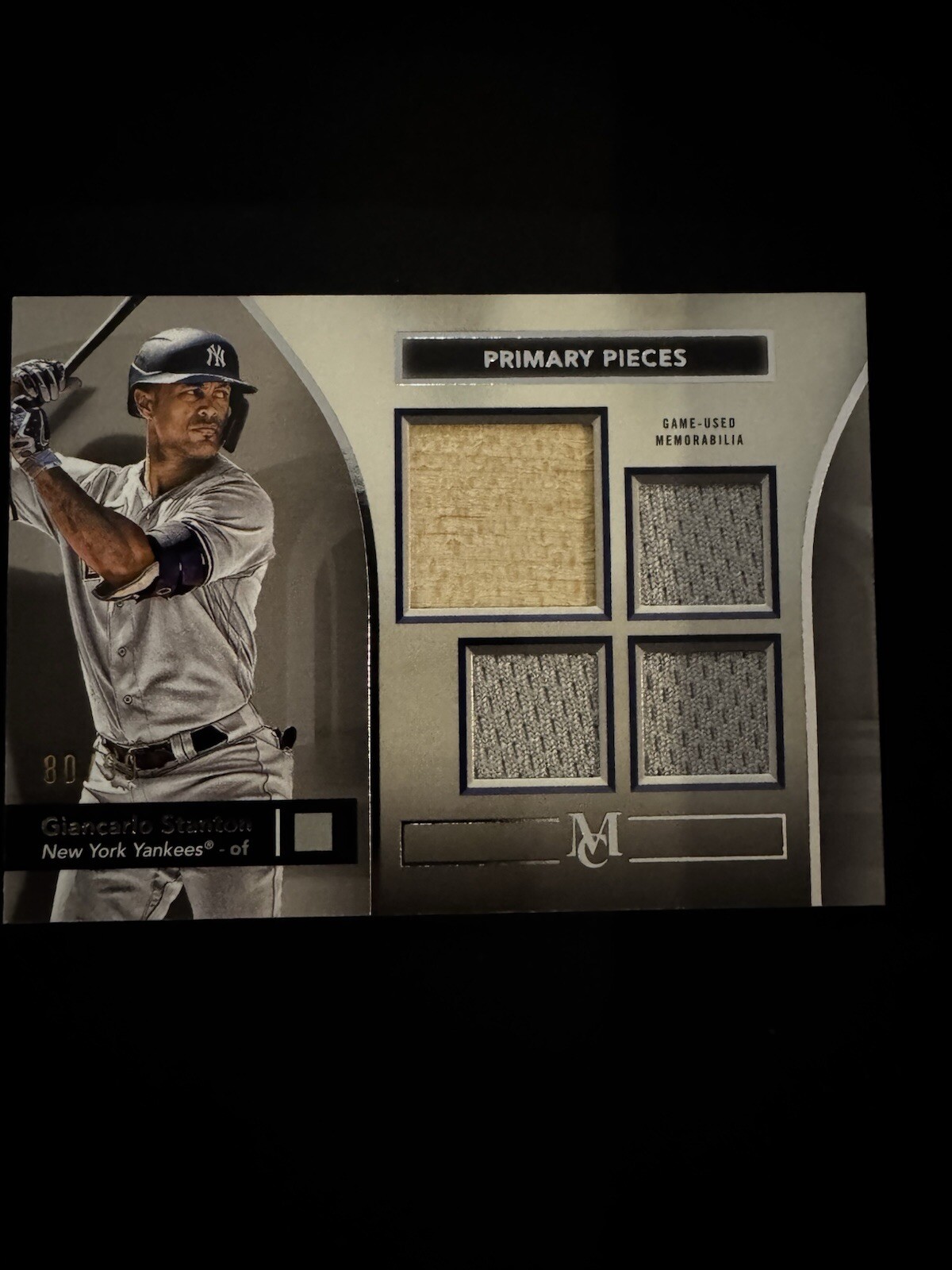 2024 Topps Museum Primary Pieces Quad Relic Giancarlo Stanton /99