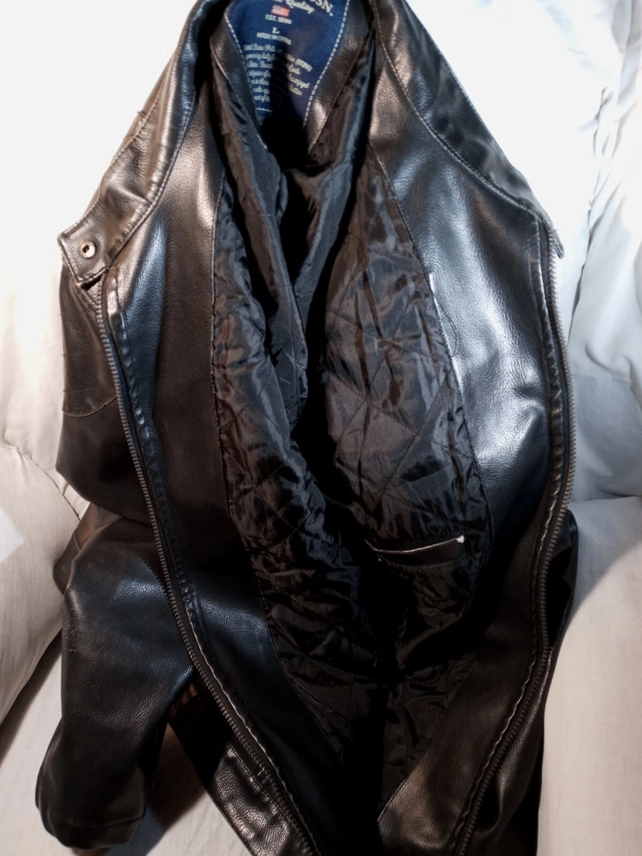 Us polo assn leather jacket sale