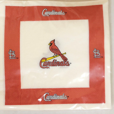 MLB St. Louis Cardinals Team Napkins, NEW (Package of 48)