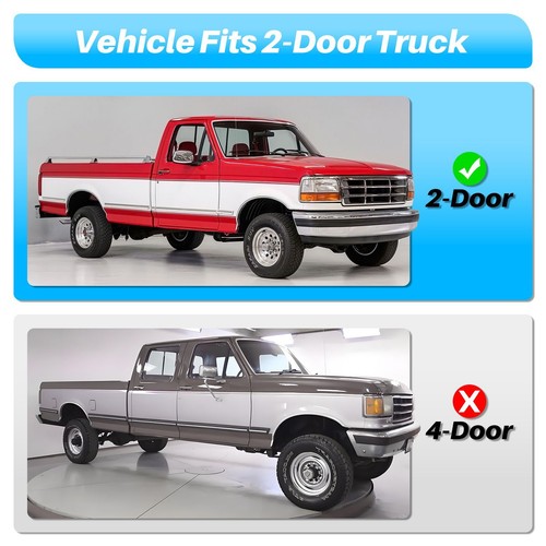 Door Window Seal Belt Weatherstrip Kit For 1987- 1997 Ford F150 F250 F350 (4PCS) - Picture 11 of 12