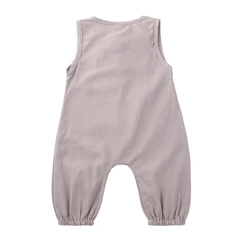 Newborn Baby Boy Girl Summer Cotton Romper Jumpsuit Bodysuit One-pieces Clothes - Picture 3 of 22