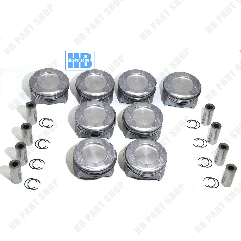 Juego de 8 pistones y anillos STD para Mercedes-Benz E63 G63 S63 AMG W212 W463 5,5 L M157 Foto 2 de 4