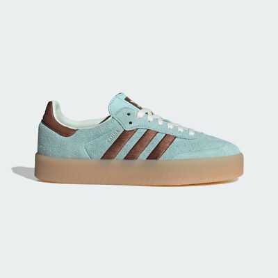 Adidas Women's Sambae Sneakers Shoes Semi Flash Aqua/Brown/Gum JH8835 US 4-10