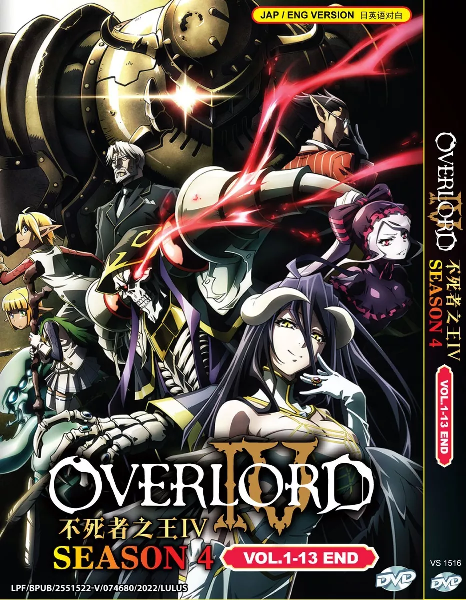 *ANIME* DVD OVERLORD SEASON 4 VOL.1-13 END ENGLISH DUBBED REGION ALL