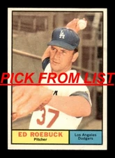 1961 Topps Baseball 4-434 VG-EX Pick From List All PICTURED kk7 cc8 yy3