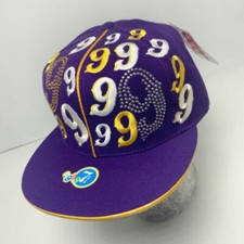Men's Gino Green Global Purple Yellow Studded 59FIFTY Hat NWT