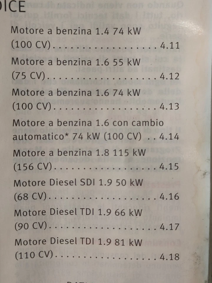Libretto Uso e Manutenzione SEAT IBIZA  anno 2000 - Immagine 4 di 4