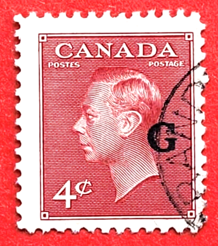 Estampilla oficial G sobreimpresa de Canadá O19 usada - Imagen 1 de 1