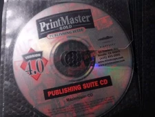 Vtg 1997 PrintMaster Gold Deluxe Version 4.0 Program  CD-ROM WINDOWS 3.1 95 