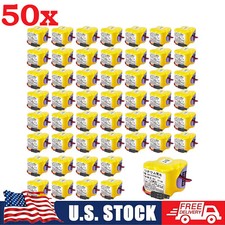 50x BR-2/3AGCT4A BR2/3AG BR2/3AGCT4A Battery for FANUC A98L-0031-0025 with plug