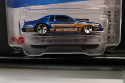 Hot Wheels 1986 Ford Thunderbird Pro Stock Rossa - Scala 1:64, Serie HW Drag Strip 4/10
