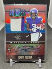 2023 LEGACY JORDAN ADDISON RPA RC #001/100 RUBY FUTURES PATCH AUTOGRAPHS JERSEY