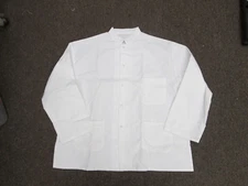 Chef shirt white Kitchen over jacket 2x 3x  EWC NEW