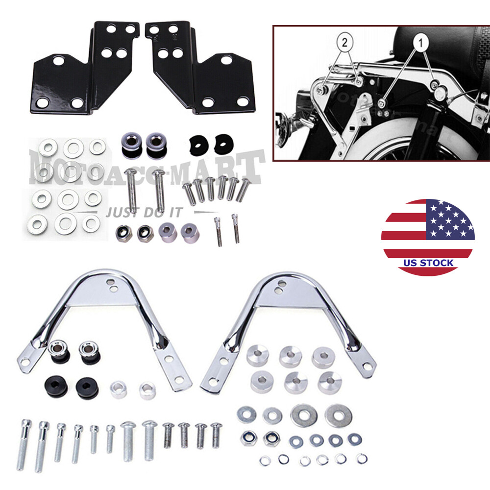 Quick Release Docking Hardware Kit For Harley Sportster XL Sissy Bar & Luggage Racks (Fits 2004-2020 Models)