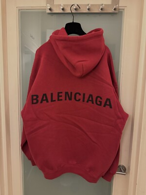 Balenciaga Back Logo Hoodie in Red Size S 100% Authentic | eBay UK Balenciaga Back Logo Hoodie in Red Size S 100% Authentic | eBay UK