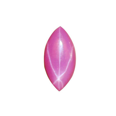 Natural 6 Rays Red Star Ruby 0.65 Ct. Marquise Cabochon Loose Gemstone STR-324
