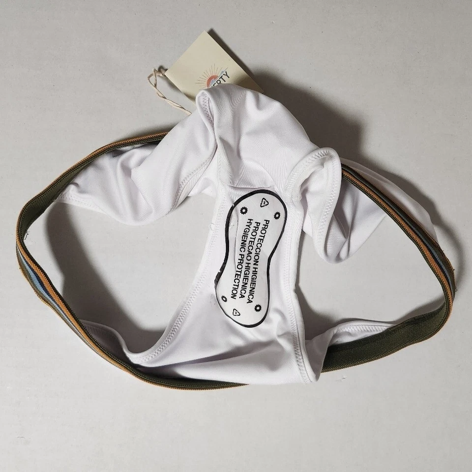 Parte inferior de bikini Faherty Sia blanca talla M Foto 4 de 4