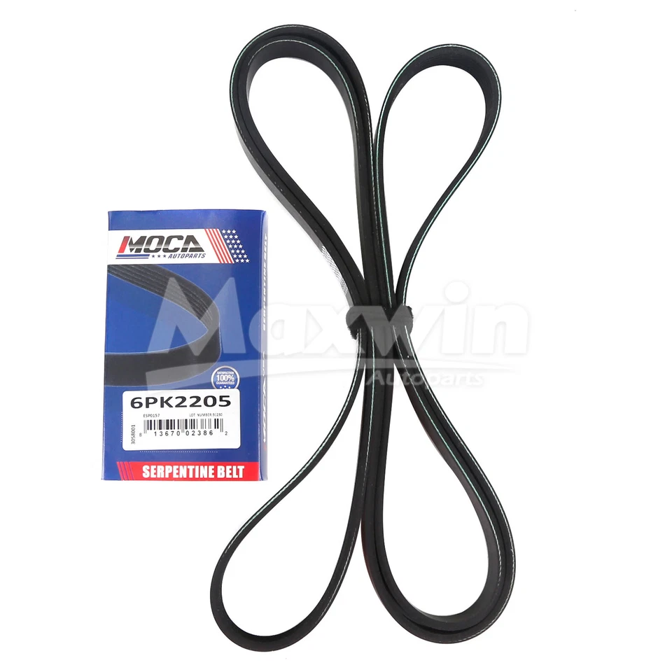 Serpentine Belt Drive Component Kit Fit Dodge Nitro Jeep Liberty Ram 1500 - Image 4 of 4