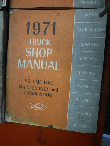 1971 FORD ALL SERIES TRUCK LIGHT MEDIUM HEAVY FACTORY SERVICE MANUALS SHOP 100 - Bild 3 von 21