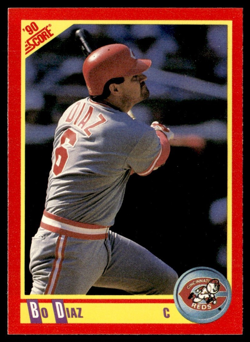 1990 Score Bo Diaz Cincinnati Reds #434